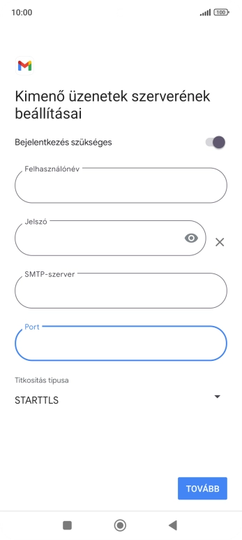 Nyisd le a „Titkosítás típusa” alatt legördülő menüt.