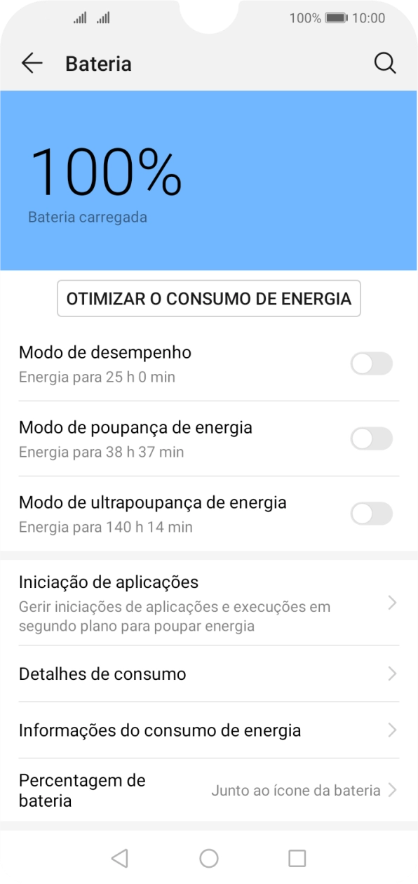 Prima o indicador junto à definição pretendida para ativar a função.