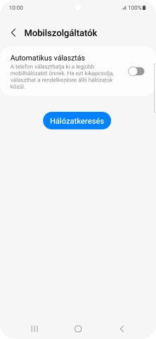 Kattints az „Automatikus választás” melletti csúszkára a funkció bekapcsolásához.