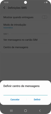 Introduza +351911616161 e prima Definir.