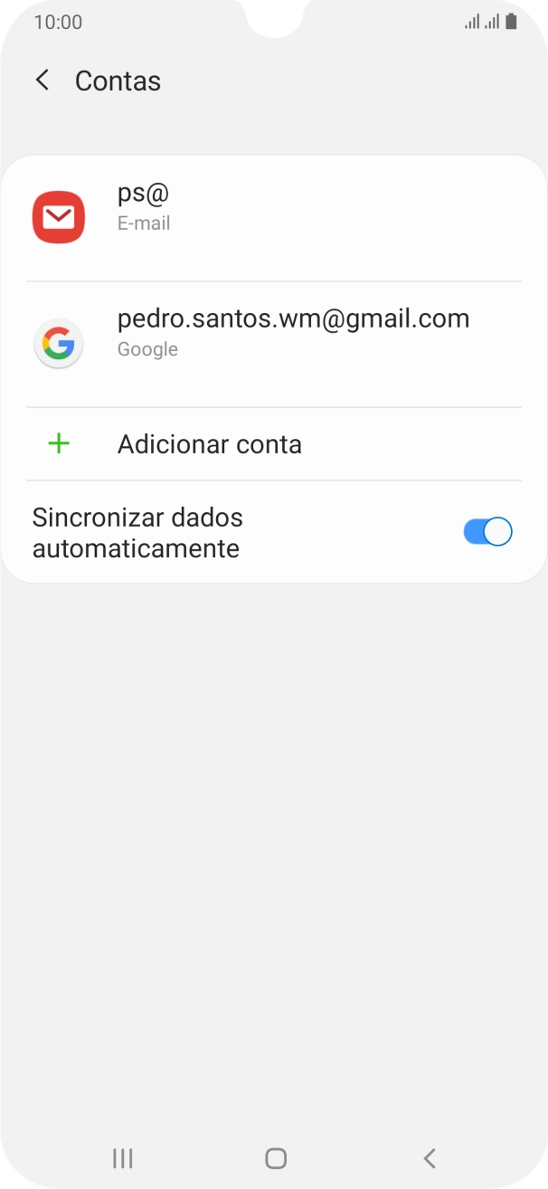 Prima a tecla de início para voltar ao ecrã inicial.