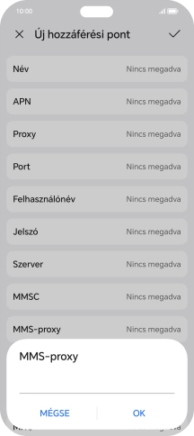 Írd be azt, hogy 80.244.097.002, és válaszd az OK lehetőséget.