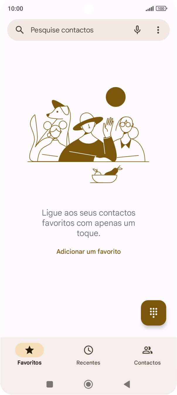 Prima o ícone de menu.