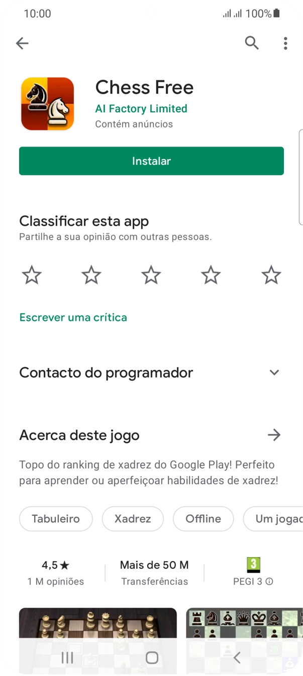 Prima a tecla de início para terminar e voltar ao ecrã inicial.