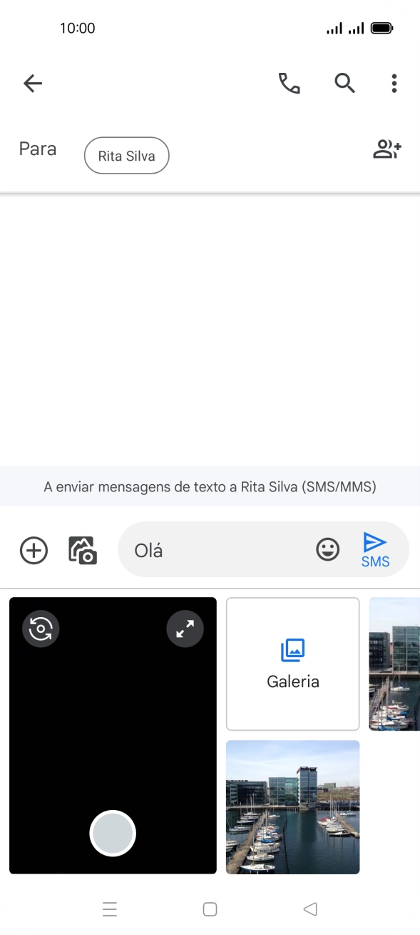 Prima Galeria e vá até à pasta pretendida.