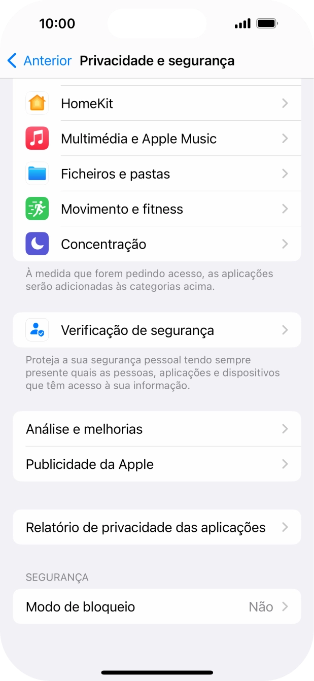 Prima Relatório de privacidade das aplicações.