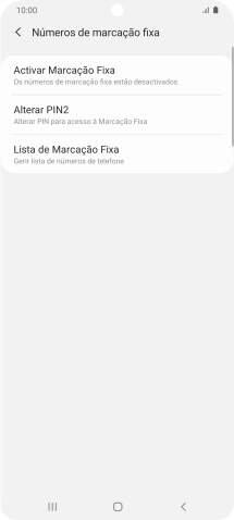 Prima Activar Marcação Fixa.