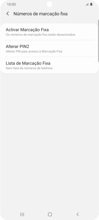 Prima Activar Marcação Fixa.