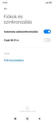 Válaszd a Fiók hozzáadása lehetőséget.