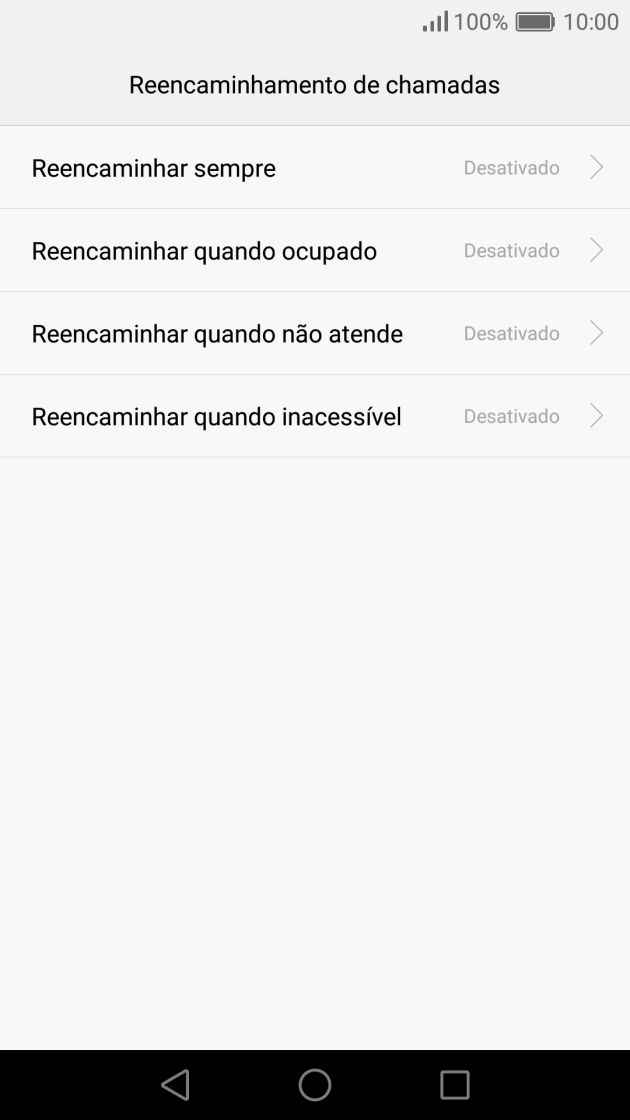 Prima o tipo de desvio pretendido.