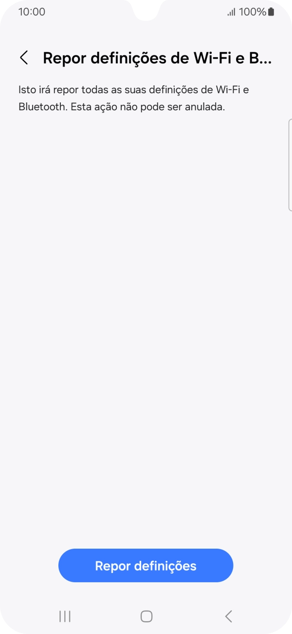 Prima Repor definições.