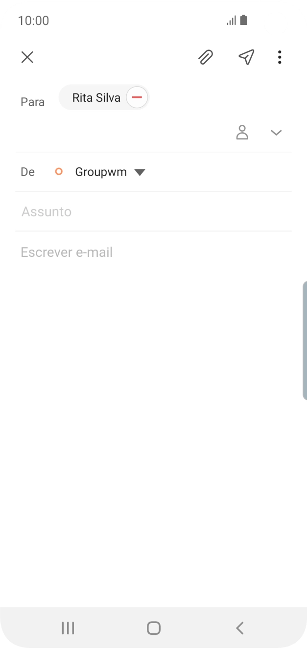 Prima Assunto e introduza o assunto pretendido.