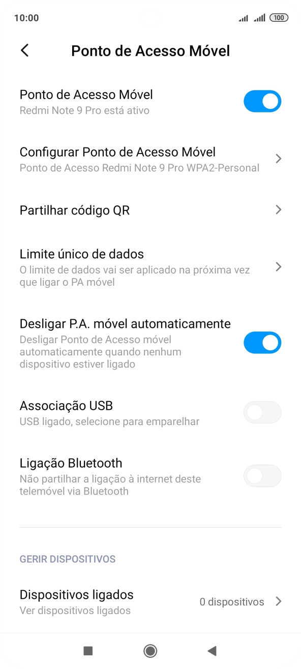 Prima a tecla de início para terminar e voltar ao ecrã inicial.