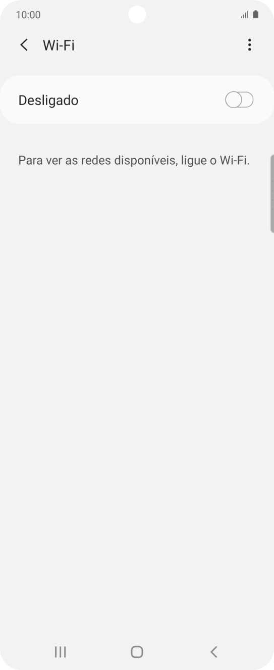 Prima o indicador para ativar a função.