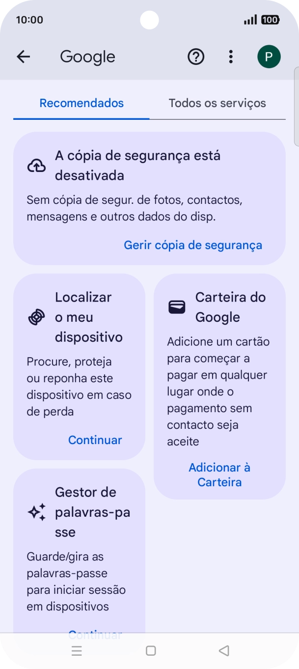 Prima Localizar o meu dispositivo.