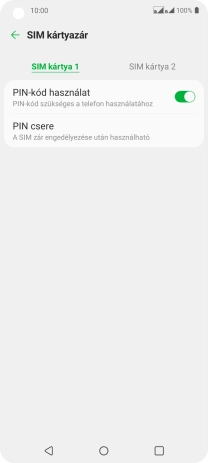 Kattints a kívánt SIM-kártyára.