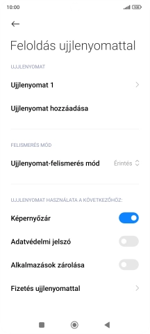 Kattints a kívánt beállítások melletti csúszkákra a funkciók be- vagy kikapcsolásához.