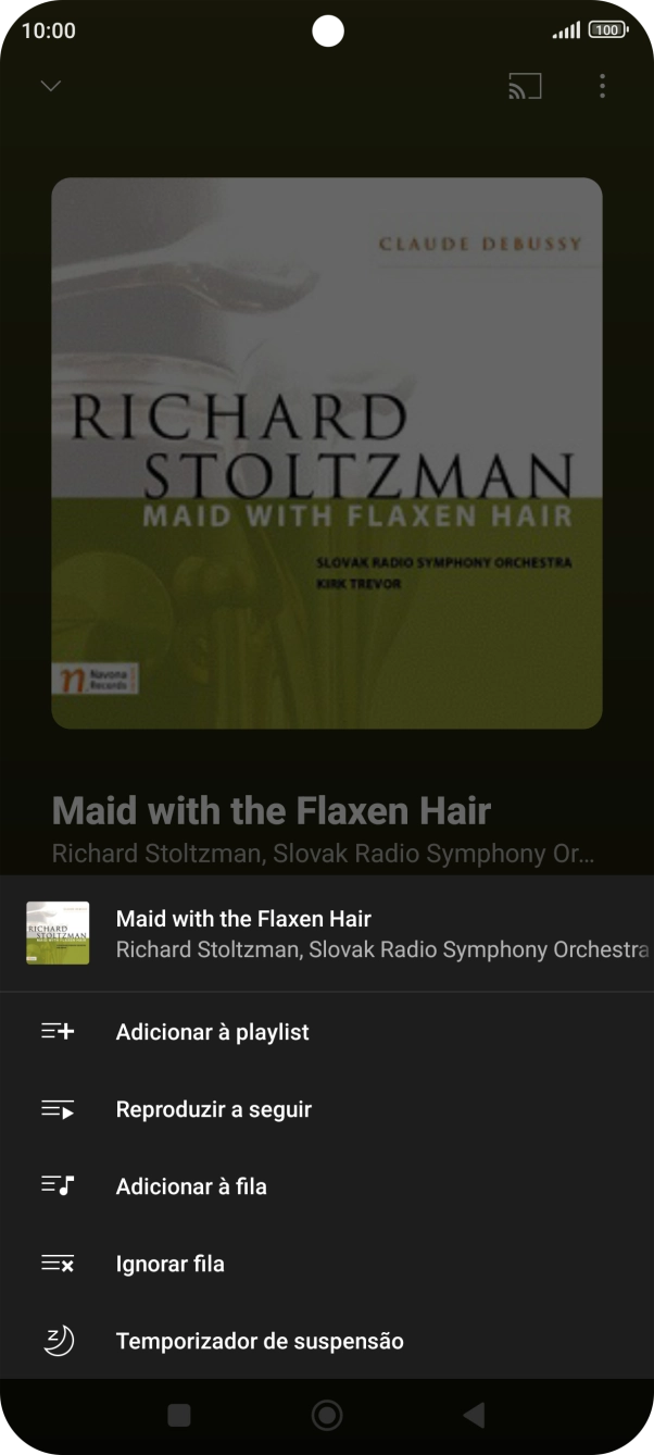 Prima o ícone para adicionar.