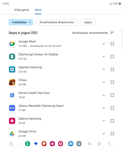Prima a app pretendida.