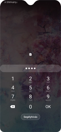 Amennyiben a telefon kéri, írd be a PIN-kódodat, és válaszd az OK lehetőséget.