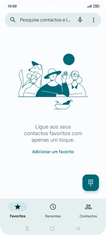 Prima o ícone de menu.