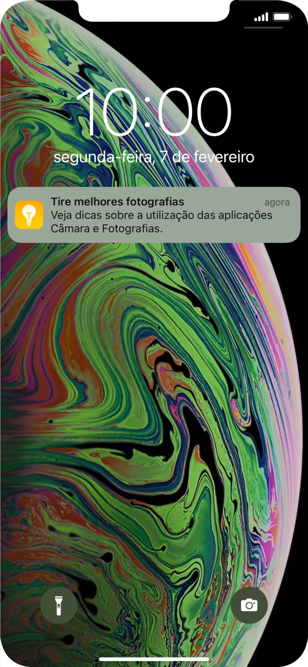 Prima a notificação pretendida e siga as indicações no ecrã para utilizar a função escolhida.