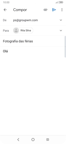 Prima o ícone de anexo.
