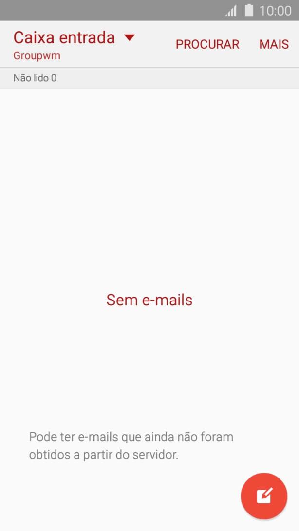 Prima o ícone de novo e-mail.