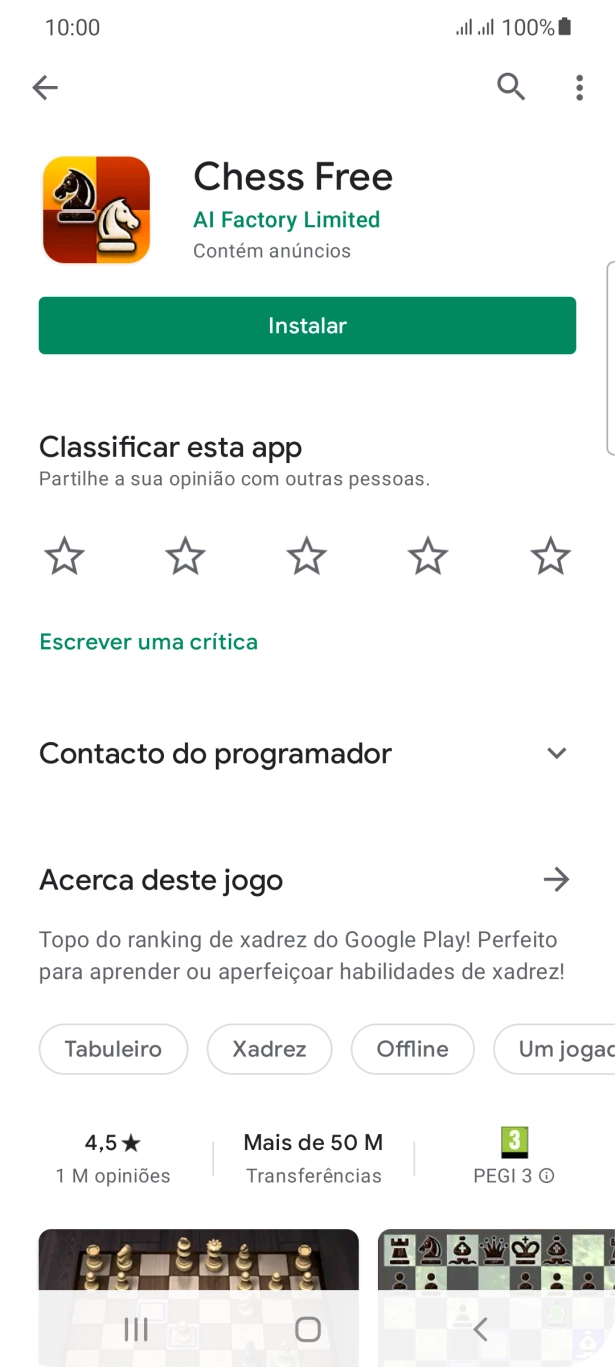 Prima a tecla de início para terminar e voltar ao ecrã inicial.