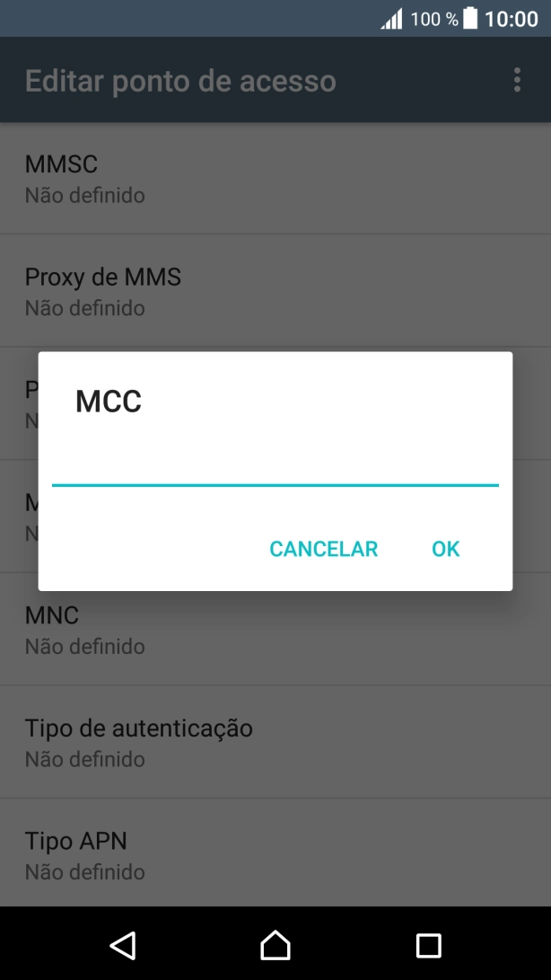 Introduza 268 e prima OK.
