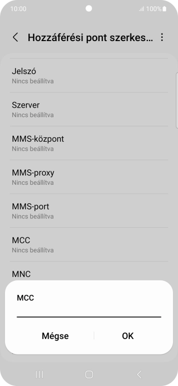 Írd be azt, hogy 216, és válaszd az OK lehetőséget.