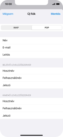 Válaszd a Mentés lehetőséget. Beállította a rendszer az e-mail-fiókodat. Amennyiben további beállításokat kívánsz alkalmazni a bejövő és kimenő szerverhez, az alábbi lépésekkel folytasd.