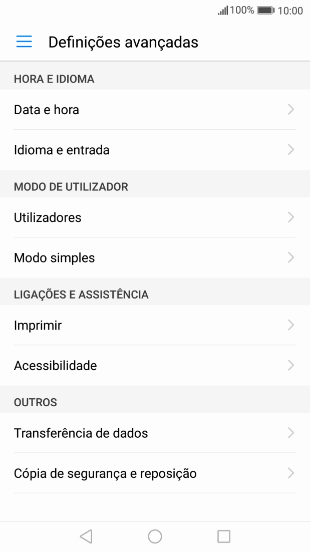 Prima Cópia de segurança e reposição.