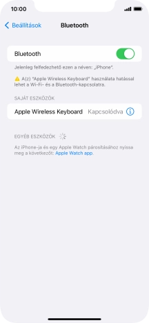 Húzd az ujjad felfelé a kijelző aljáról, hogy visszatérj a kezdőképernyőhöz.