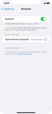 Húzd az ujjad felfelé a kijelző aljáról, hogy visszatérj a kezdőképernyőhöz.