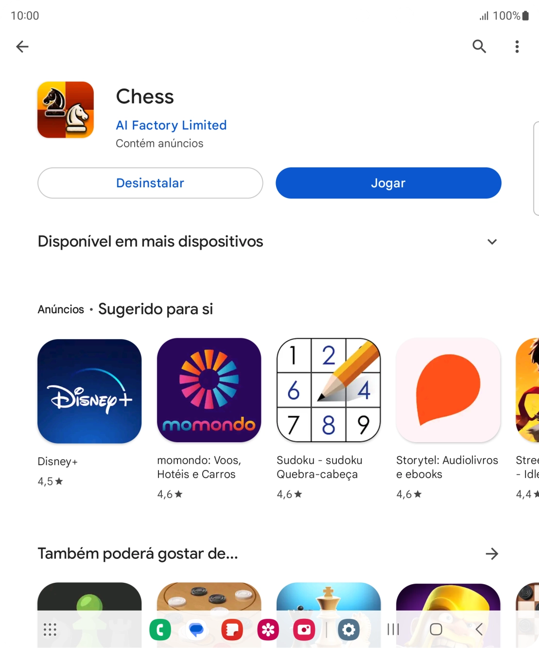 Prima a tecla de início para terminar e voltar ao ecrã inicial.