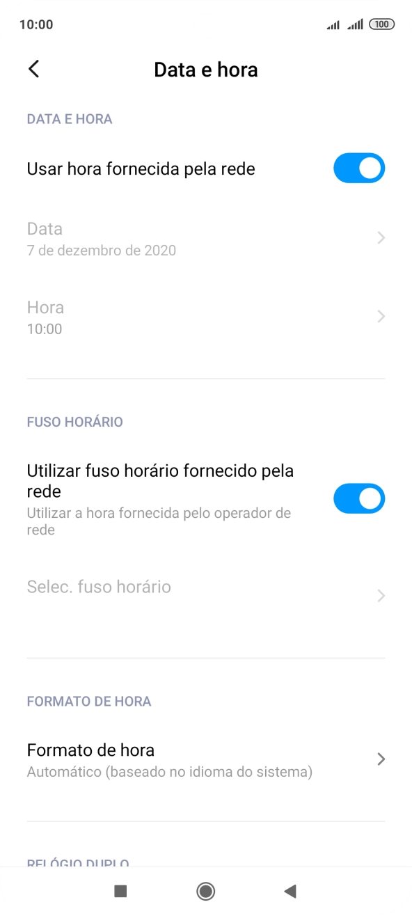 Prima a tecla de início para terminar e voltar ao ecrã inicial.
