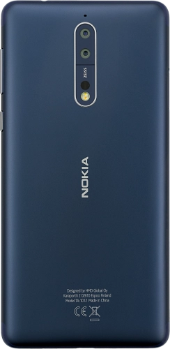 Imagen 2: Vista posterior del Nokia 8 - Silver