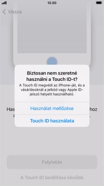 Válaszd a Használat mellőzése lehetőséget.