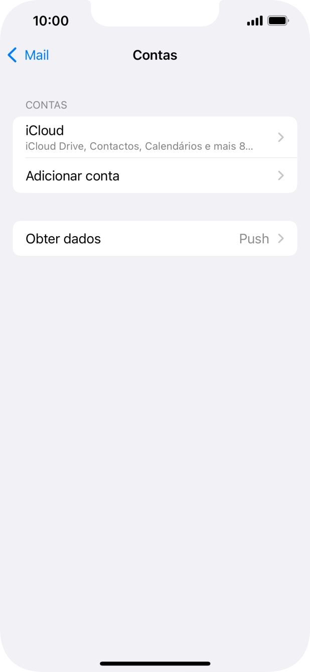Prima Adicionar conta.
