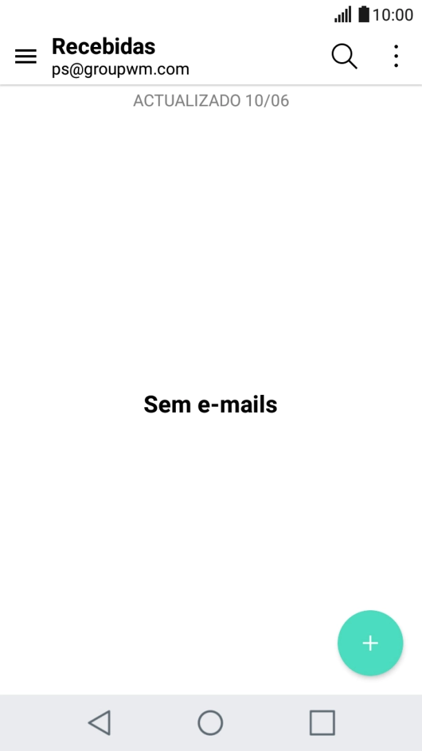 Deslize o dedo sobre o ecrã da esquerda para a direita.