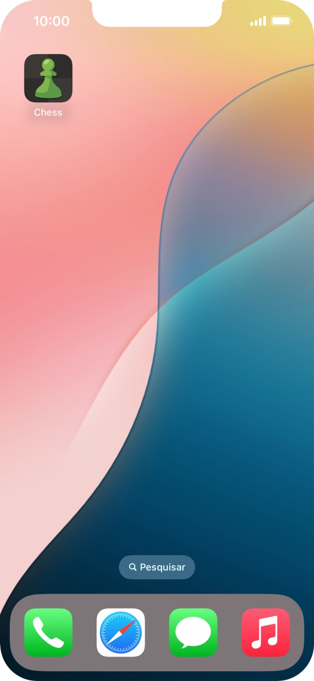 Mantenha premida por um momento a app pretendida.