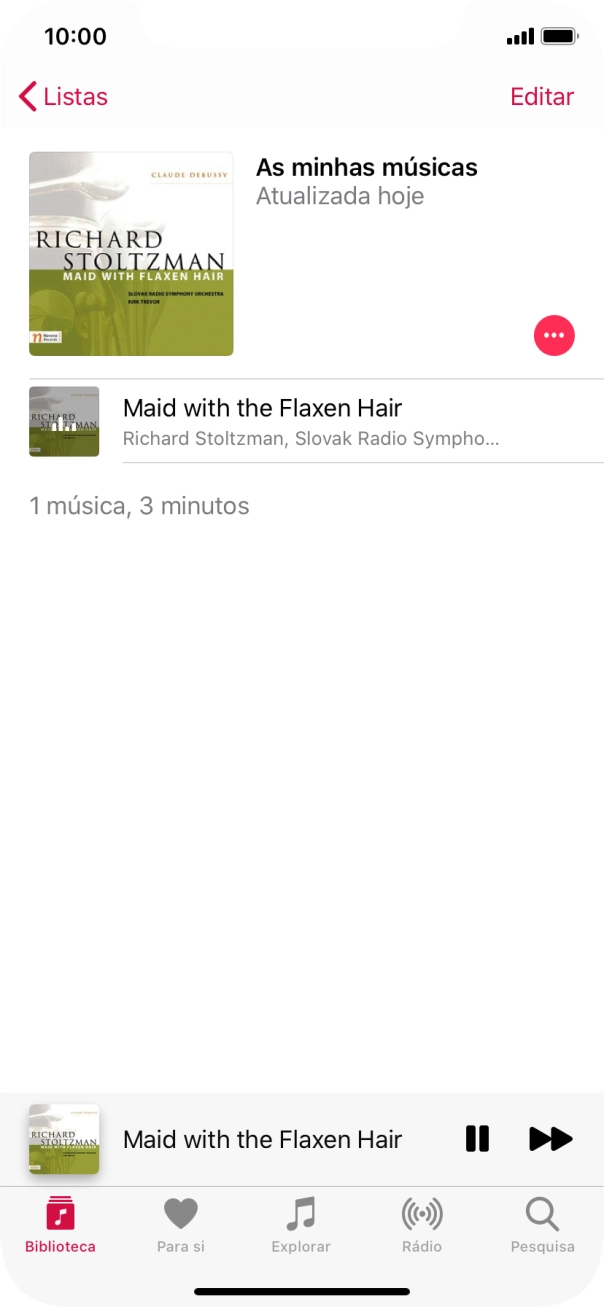 Prima o título da música.