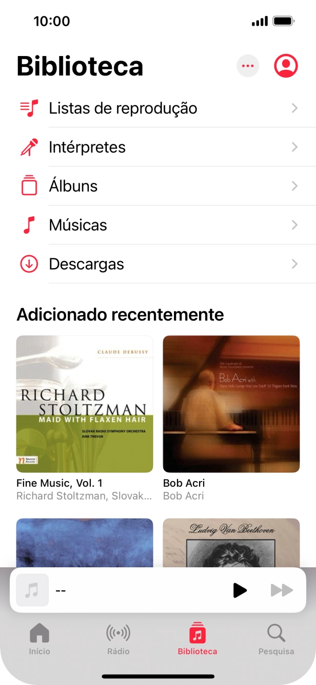 Prima Listas de reprodução.