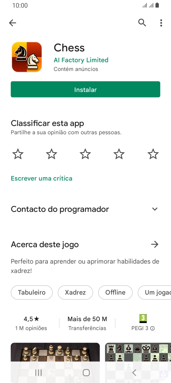 Prima a tecla de início para terminar e voltar ao ecrã inicial.