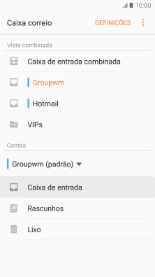 Prima a conta pretendida.