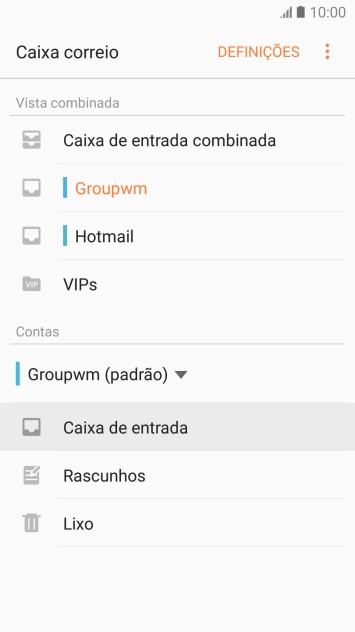 Prima a conta pretendida.