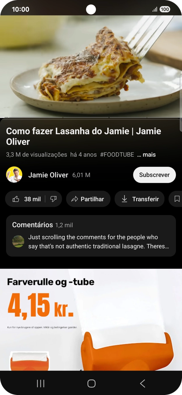 Prima a tecla de início durante uns instantes, para ativar a Gemini.