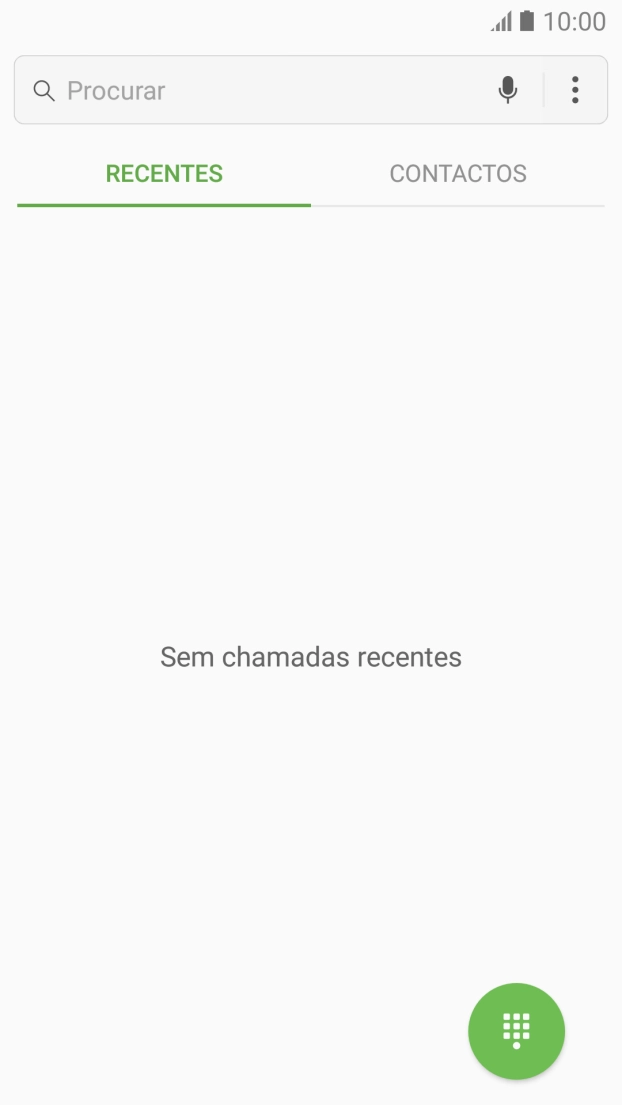 Prima o ícone de menu.