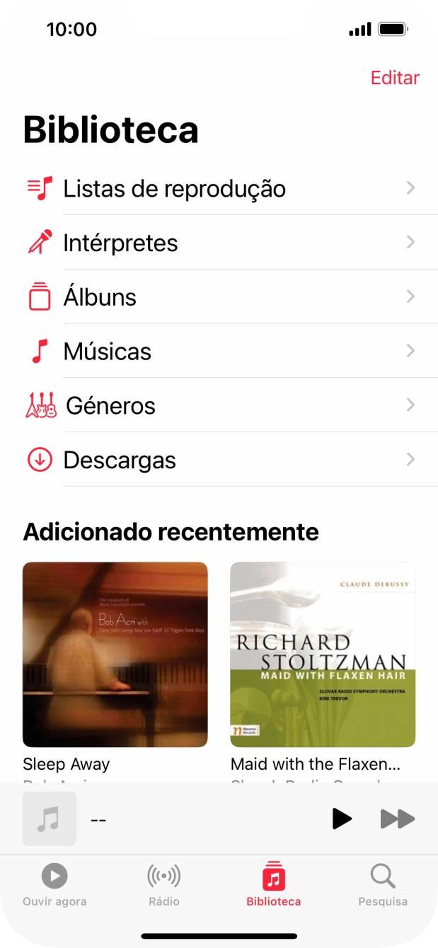 Prima Listas de reprodução.